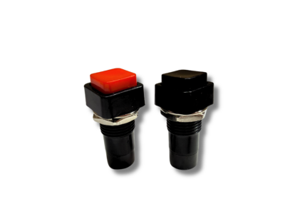 Push Button Square Tiptronic - Black & Red